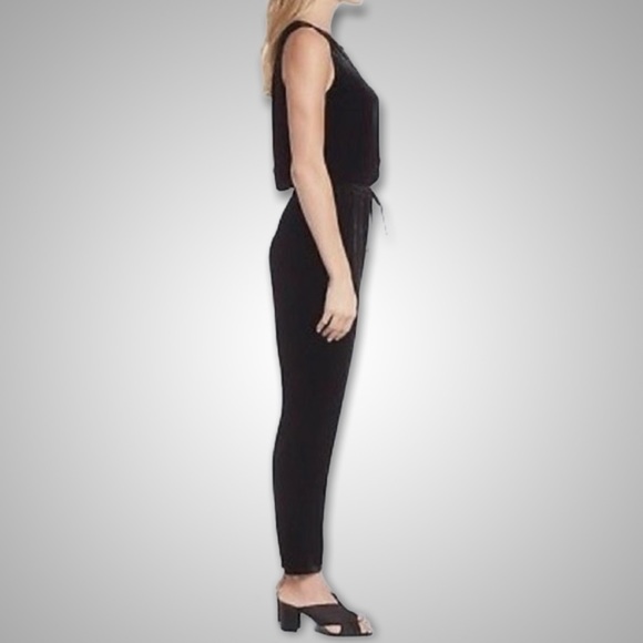 { Eileen Fisher } - Velvet Drawstring Slouchy Jumpsuit - Picture 3 of 3